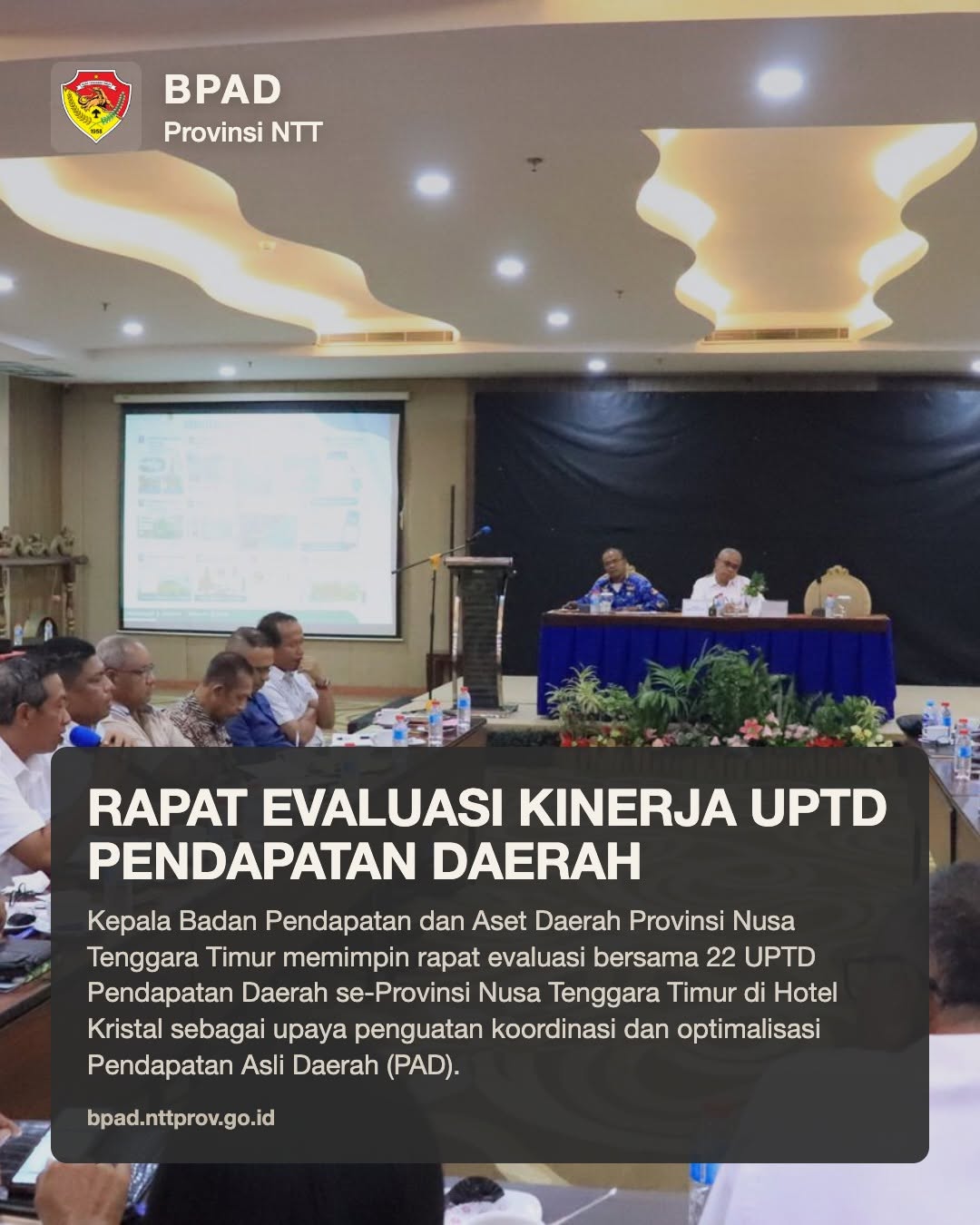Rapat dan Arahan Internal BPAD NTT