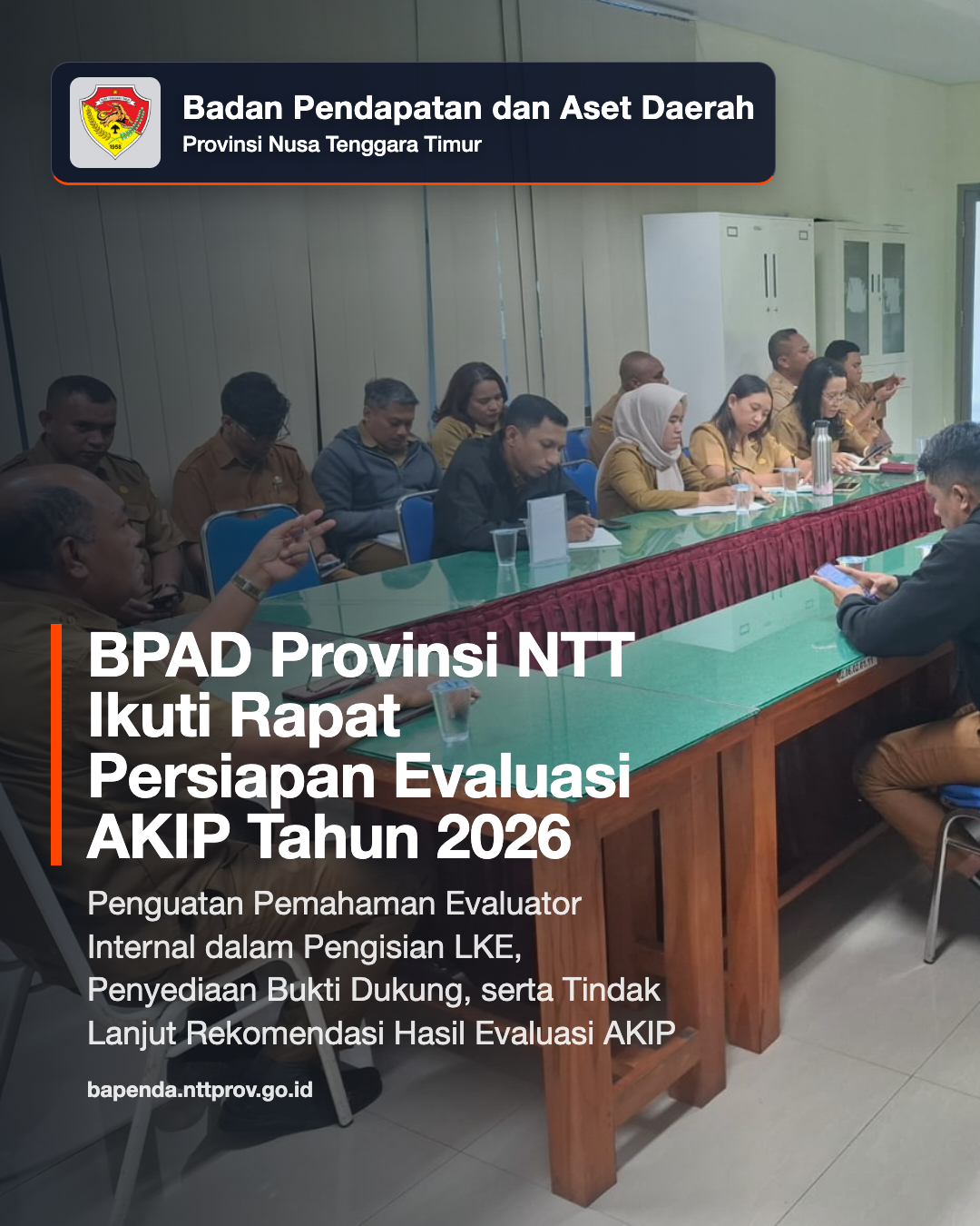 BPAD Provinsi NTT Ikuti Rapat Persiapan Evaluasi AKIP Tahun 2026