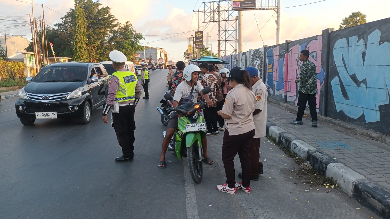 Tilang Gabungan Kota Kupang Tahap III Hari Pertama Digelar di Kawasan TDM